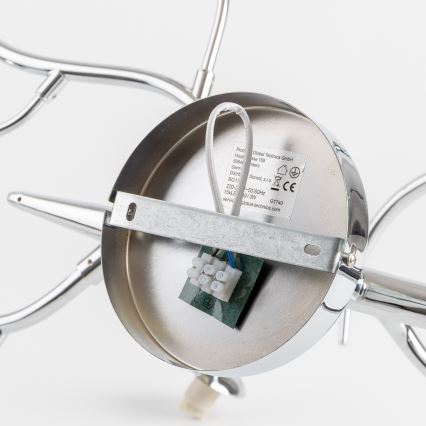 Brilagi - LED повърхностно монтиран полилей MISTEL 15xG9/3W/230V черен хром/опушено