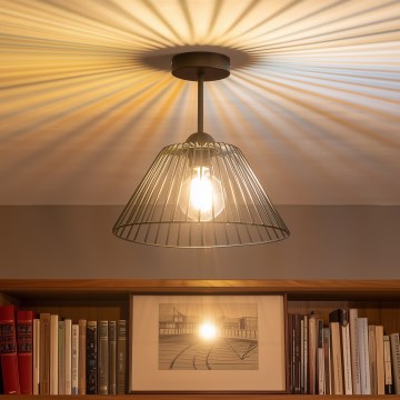 Brilagi - LED повърхностно монтиран таванен полилей CERIA WIRE 1xE27/60W/230V Ø 30 см черен