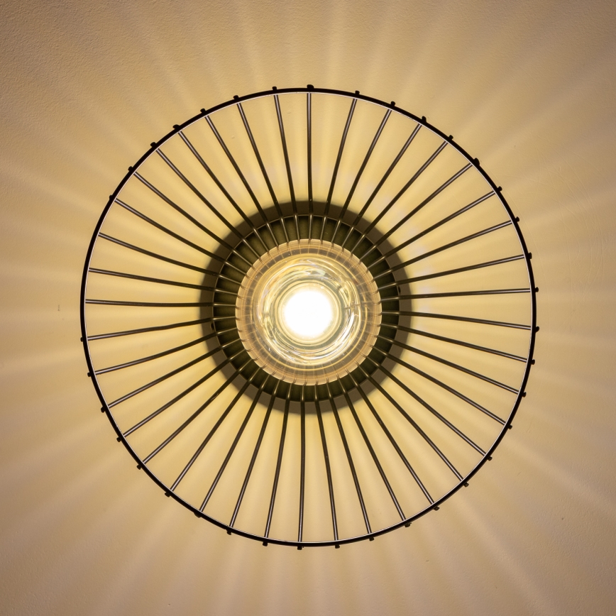 Brilagi - LED повърхностно монтирана лустра CERIA WIRE 1xE27/40W/230V диам. 21 см черна