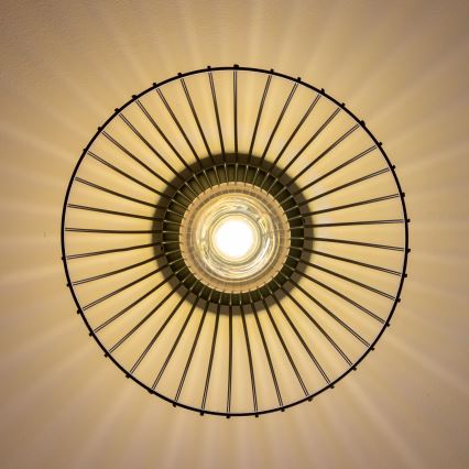 Brilagi - LED повърхностно монтирана лустра CERIA WIRE 1xE27/40W/230V диам. 21 см черна