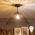 BRILAGI - LED прилепен полилей CERIA WIRE 1xE27/60W/230V Ø 45 см черен