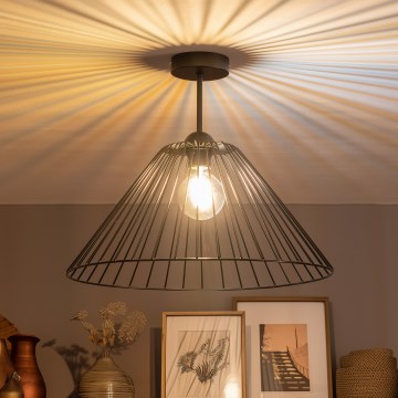 Brilagi - LED прилепен полилей CERIA WIRE 1xE27/60W/230V Ø 45 см черен