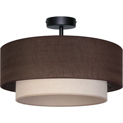 Brilagi - LED приставен плафон BOHO ECO 1xE27/10W/230V Ø 40 см кафяв/кремав