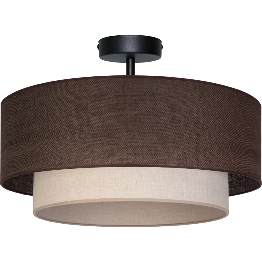 Brilagi - LED приставен плафон BOHO ECO 1xE27/10W/230V Ø 40 см кафяв/кремав