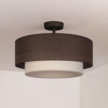 Brilagi - LED приставен плафон BOHO ECO 1xE27/10W/230V Ø 40 см кафяв/кремав