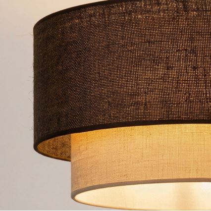 Brilagi - LED приставен плафон BOHO ECO 1xE27/10W/230V Ø 40 см кафяв/кремав