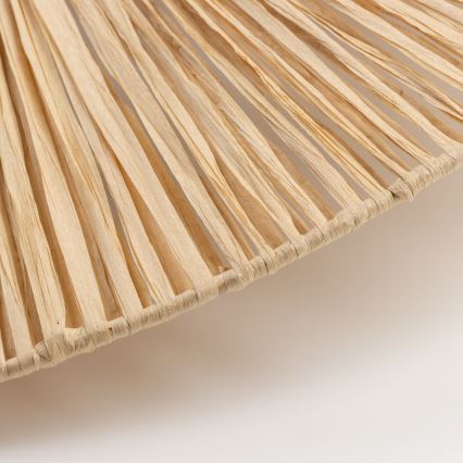 Brilagi - LED приставен полилей CERIA BOHO 1xE27/40W/230V Ø 60 см рафия/дъб