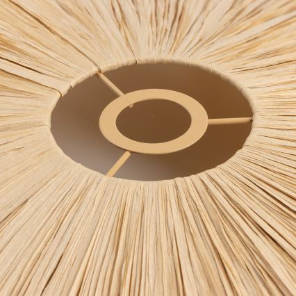 Brilagi - LED приставен полилей CERIA BOHO 1xE27/40W/230V Ø 60 см рафия/дъб