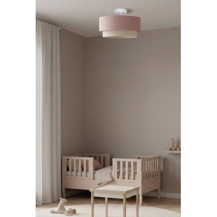 Brilagi - LED прикрепен полилей BOHO BOBO 1xE27/10W/230V Ø 40 см розов/кремав