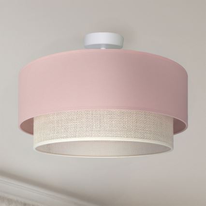 Brilagi - LED прикрепен полилей BOHO BOBO 1xE27/10W/230V Ø 40 см розов/кремав