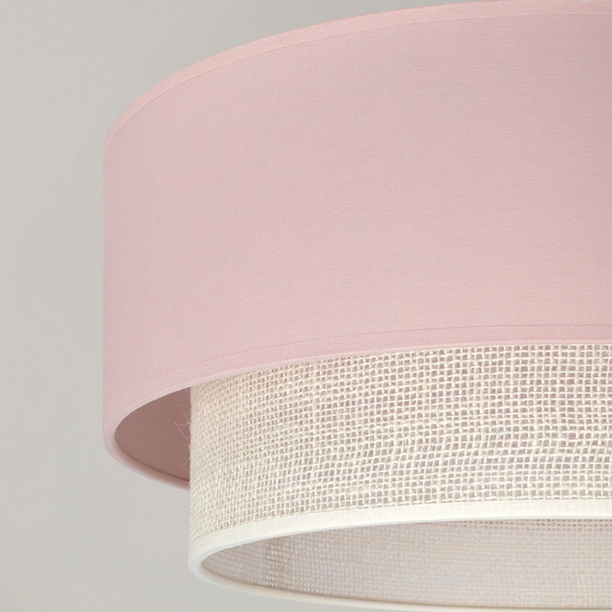 Brilagi - LED прикрепен полилей BOHO BOBO 1xE27/10W/230V Ø 40 см розов/кремав