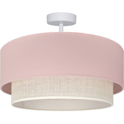 Brilagi - LED прикрепен полилей BOHO BOBO 1xE27/60W/230V Ø 40 см розов/кремав