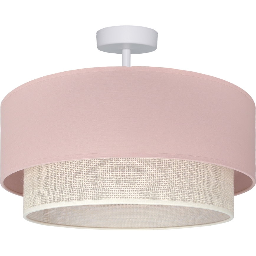 Brilagi - LED прикрепен полилей BOHO BOBO 1xE27/60W/230V Ø 40 см розов/кремав