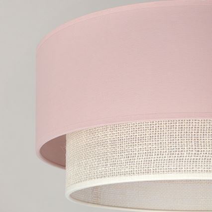 Brilagi - LED прикрепен полилей BOHO BOBO 1xE27/60W/230V Ø 40 см розов/кремав