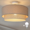 Brilagi-LED Прикрепен полилей BOHO BOBO 1xE27/60W/230V Ø40 cm на точки беж./крем.