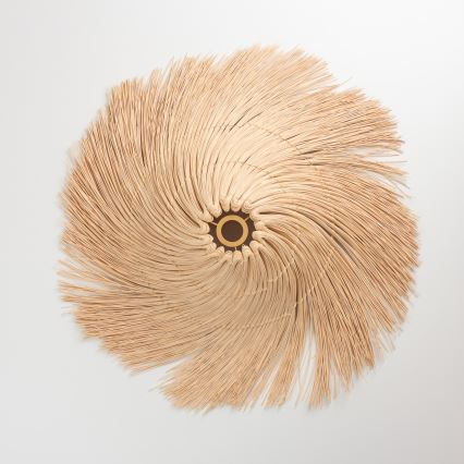 Brilagi - LED прикрепен полилей CERIA BOHO 1xE27/40W/230V Ø 100 cm ратан/дъб