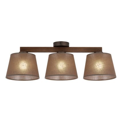 BRILAGI - LED прикрепен полилей LATTE 3xE27/15W/230V бор/кафяв