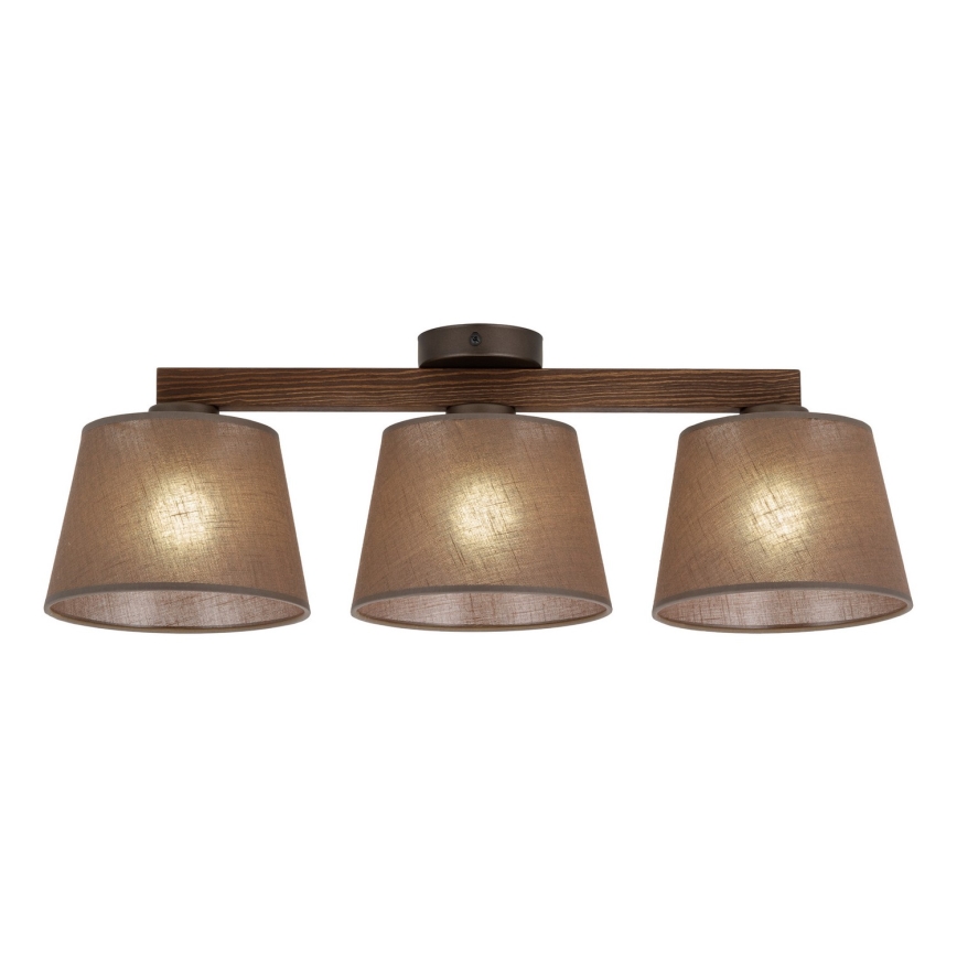 BRILAGI - LED прикрепен полилей LATTE 3xE27/15W/230V бор/кафяв