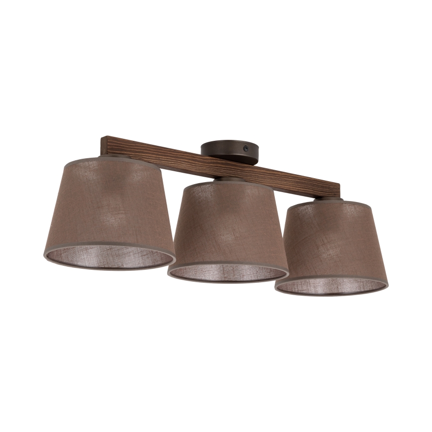 BRILAGI - LED прикрепен полилей LATTE 3xE27/15W/230V бор/кафяв