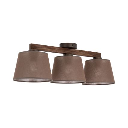 BRILAGI - LED прикрепен полилей LATTE 3xE27/15W/230V бор/кафяв