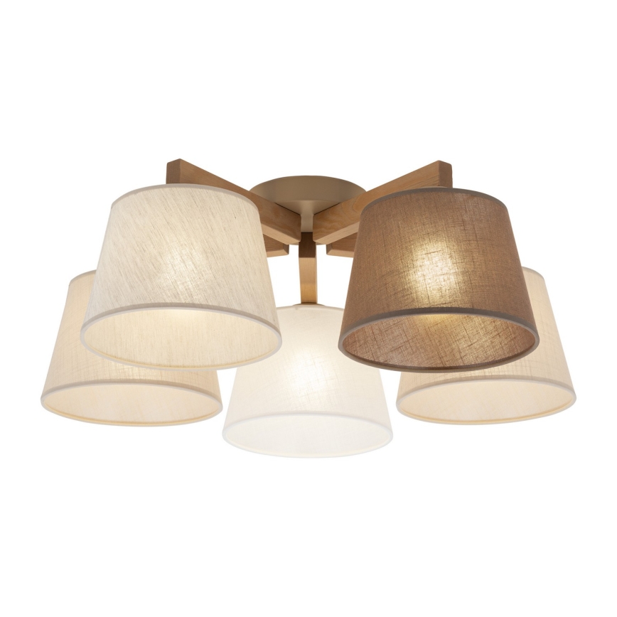 BRILAGI - LED Прикрепен полилей LATTE SABIA 5xE27/15W/230V бор/микс