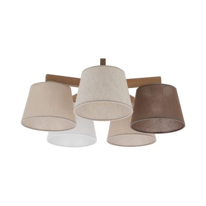 BRILAGI - LED Прикрепен полилей LATTE SABIA 5xE27/15W/230V бор/микс