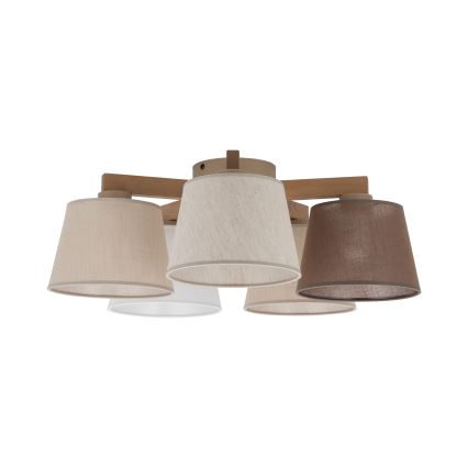 BRILAGI - LED Прикрепен полилей LATTE SABIA 5xE27/15W/230V бор/микс