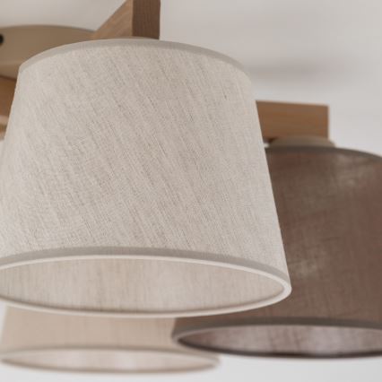 BRILAGI - LED Прикрепен полилей LATTE SABIA 5xE27/15W/230V бор/микс