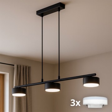 Brilagi - LED RBG+CCT Димируем полилей на кабел MONO 3xGX53/14W/230V 2700-6500K Wi-Fi Tuya черен