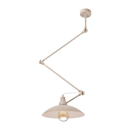 Brilagi - LED регулируем полилей на тръба IRONBEAM 1xE27/60W/230V бежов