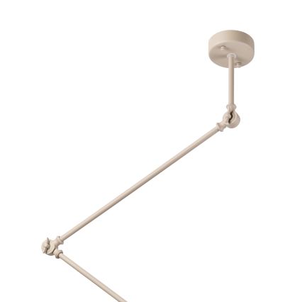 Brilagi - LED регулируем полилей на тръба IRONBEAM 1xE27/60W/230V бежов