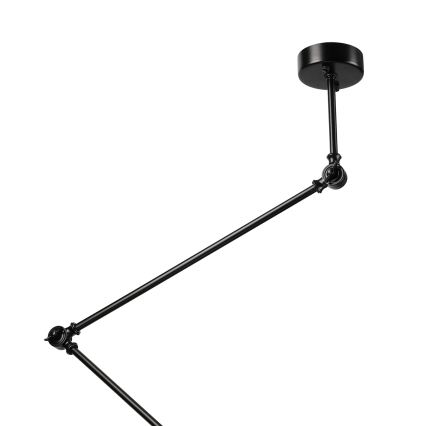 Brilagi - LED регулируем полилей на тръба IRONBEAM 1xE27/60W/230V черен