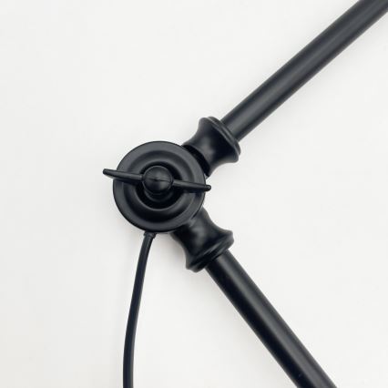 Brilagi - LED регулируем полилей на тръба IRONBEAM 1xE27/60W/230V черен