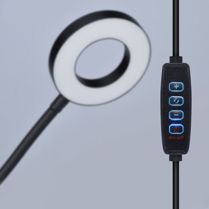 Brilagi - LED регулируема лампа с клипс ORBELA LED/8W/230V 3000/4000/5000K черна