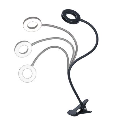 Brilagi - LED регулируема лампа с клипс ORBELA LED/8W/230V 3000/4000/5000K черна