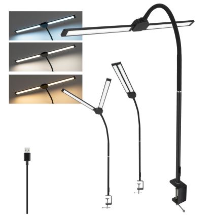 Brilagi - LED регулируема настолна лампа USB VARIO LED/14W/5V 3000-6000K черна
