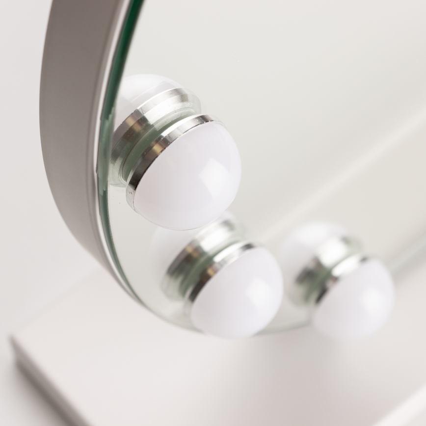 Brilagi - LED регулируемо огледало за грим HOLLYWOOD LED/12W/230V 3000/4000/6500K
