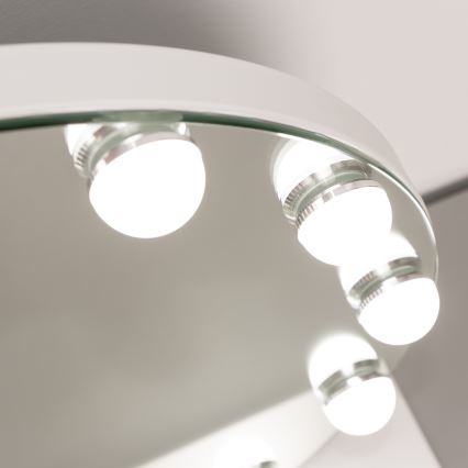 Brilagi - LED регулируемо огледало за грим HOLLYWOOD LED/12W/230V 3000/4000/6500K