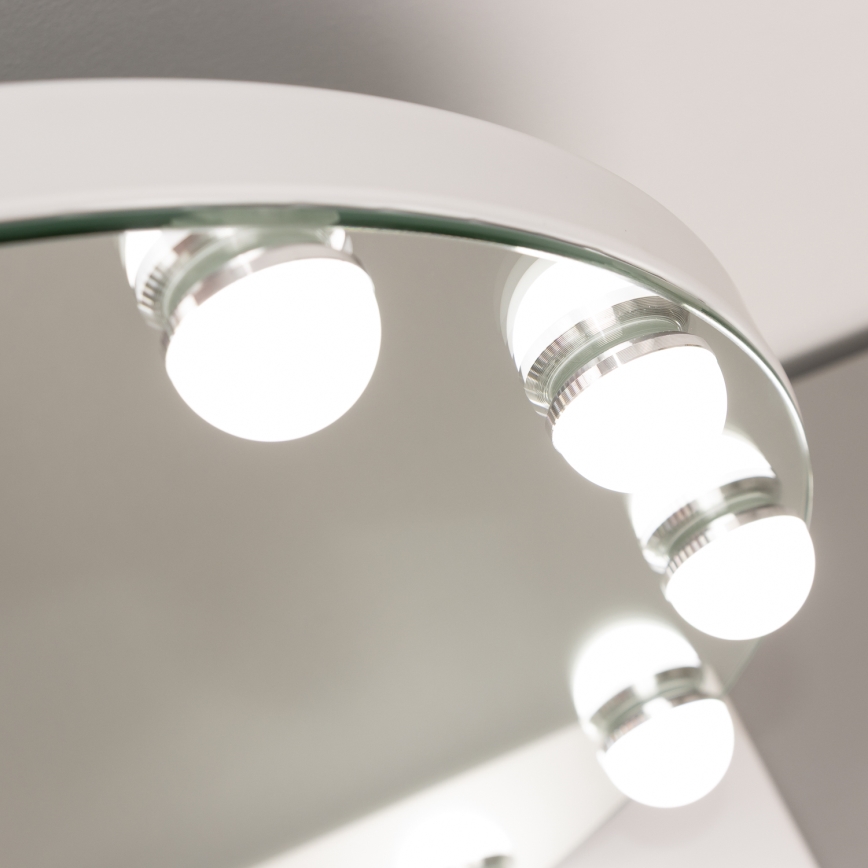 Brilagi - LED регулируемо огледало за грим HOLLYWOOD LED/12W/230V 3000/4000/6500K