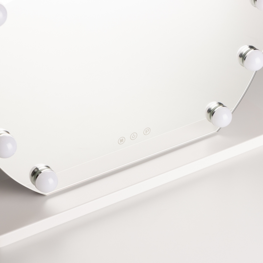 Brilagi - LED регулируемо огледало за грим HOLLYWOOD LED/12W/230V 3000/4000/6500K