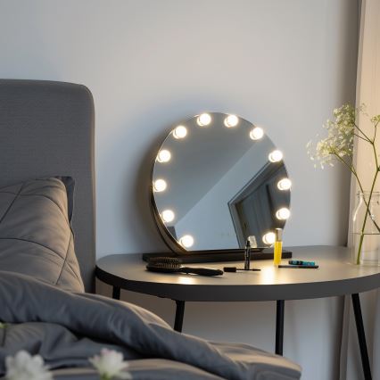 Brilagi - LED регулируемо огледало за грим HOLLYWOOD LED/12W/230V 3000/4000/6500K