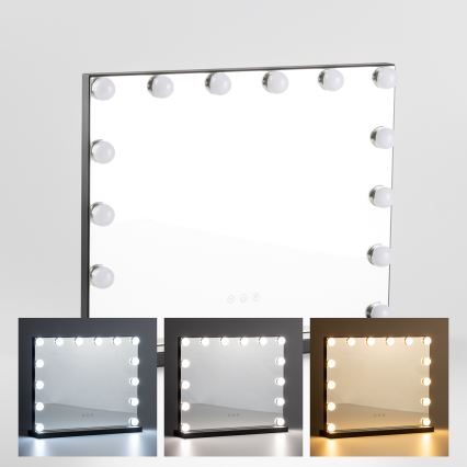 Brilagi - LED регулируемо огледало за грим HOLLYWOOD LED/15W/230V 3000/4000/6500K