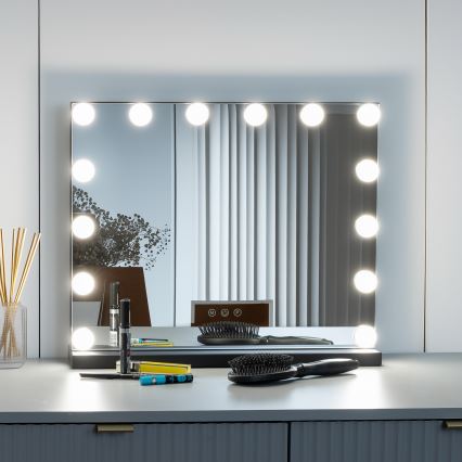 Brilagi - LED регулируемо огледало за грим HOLLYWOOD LED/15W/230V 3000/4000/6500K