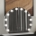 Brilagi - LED регулируемо огледало за грим HOLLYWOOD LED/12W/230V 3000/4000/6500K