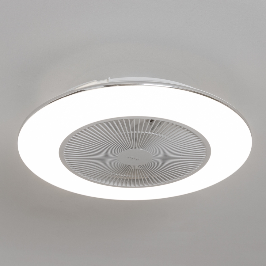 Brilagi - LED регулируемо осветително тяло с вентилатор AURA LED/38W/230V 3000-6000K бяло + дистанционно управление