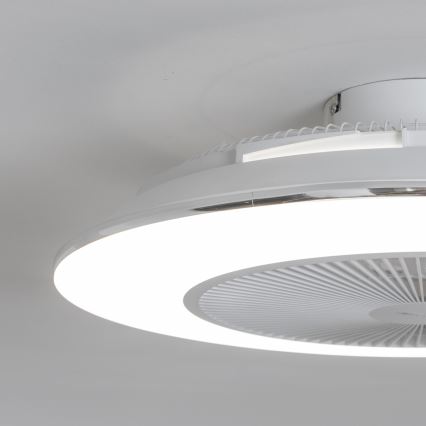 Brilagi - LED регулируемо осветително тяло с вентилатор AURA LED/38W/230V 3000-6000K бяло + дистанционно управление