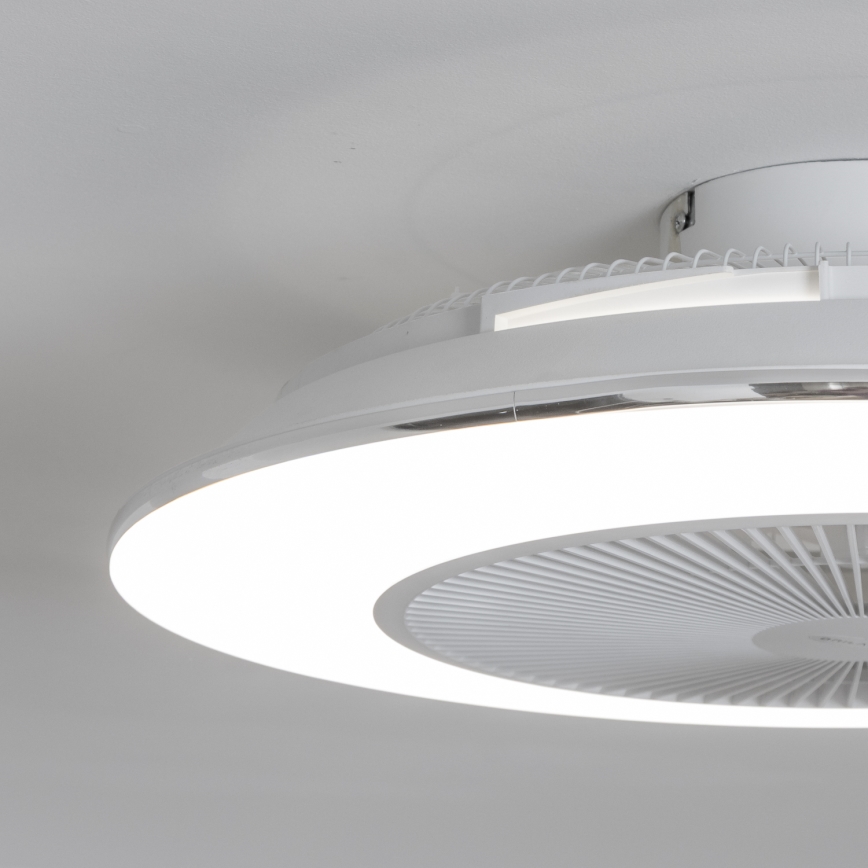 Brilagi - LED регулируемо осветително тяло с вентилатор AURA LED/38W/230V 3000-6000K бяло + дистанционно управление