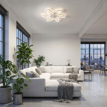 Brilagi - LED регулируемо таванно осветително тяло с вентилатор LED/50W/230V 3000-6500K бяло + дистанционно управление