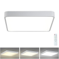 Brilagi - LED регулируемо таванно осветително тяло POOL LED/36W/230V 3000-6000K 40x40 см бяло + дистанционно управление