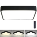 Brilagi - LED регулируемо таванно осветително тяло POOL LED/48W/230V 3000-6000K 50x50 см черно + дистанционно управление